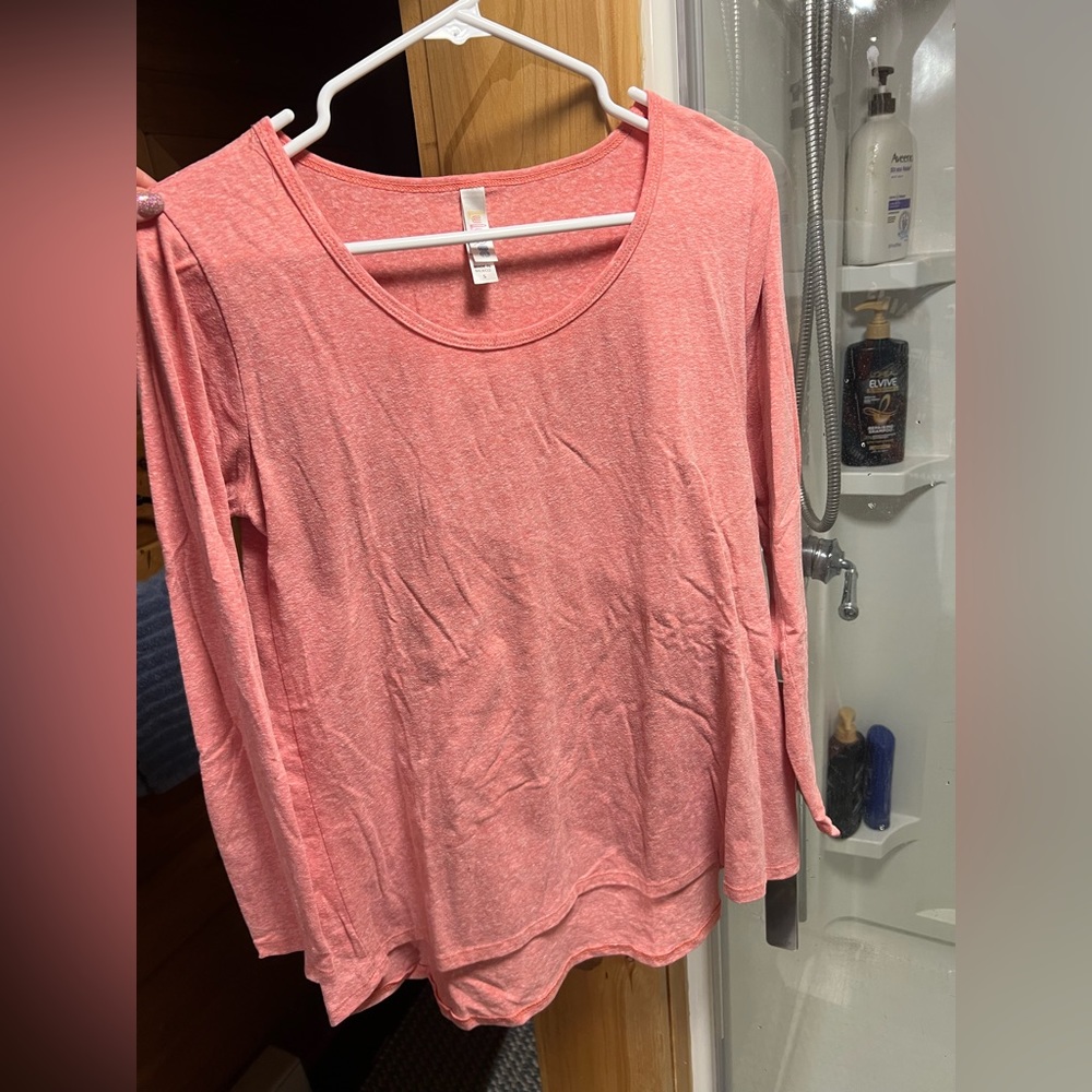 Lularoe, Long Sleeve, Small, Pink/ Salmon color